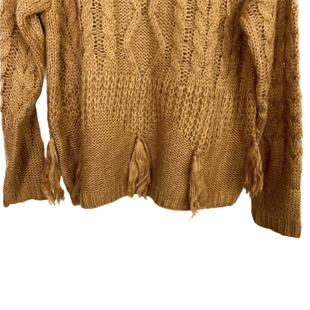 Goodnight Macaroon Tan Cable Knit Sweater - Picture 5 of 7